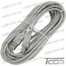 Купить Шнур USB штекер A - штекер В, Vers.2.0, диам.-4.5мм, 5 метров, серый, Tcom по выгодной цене